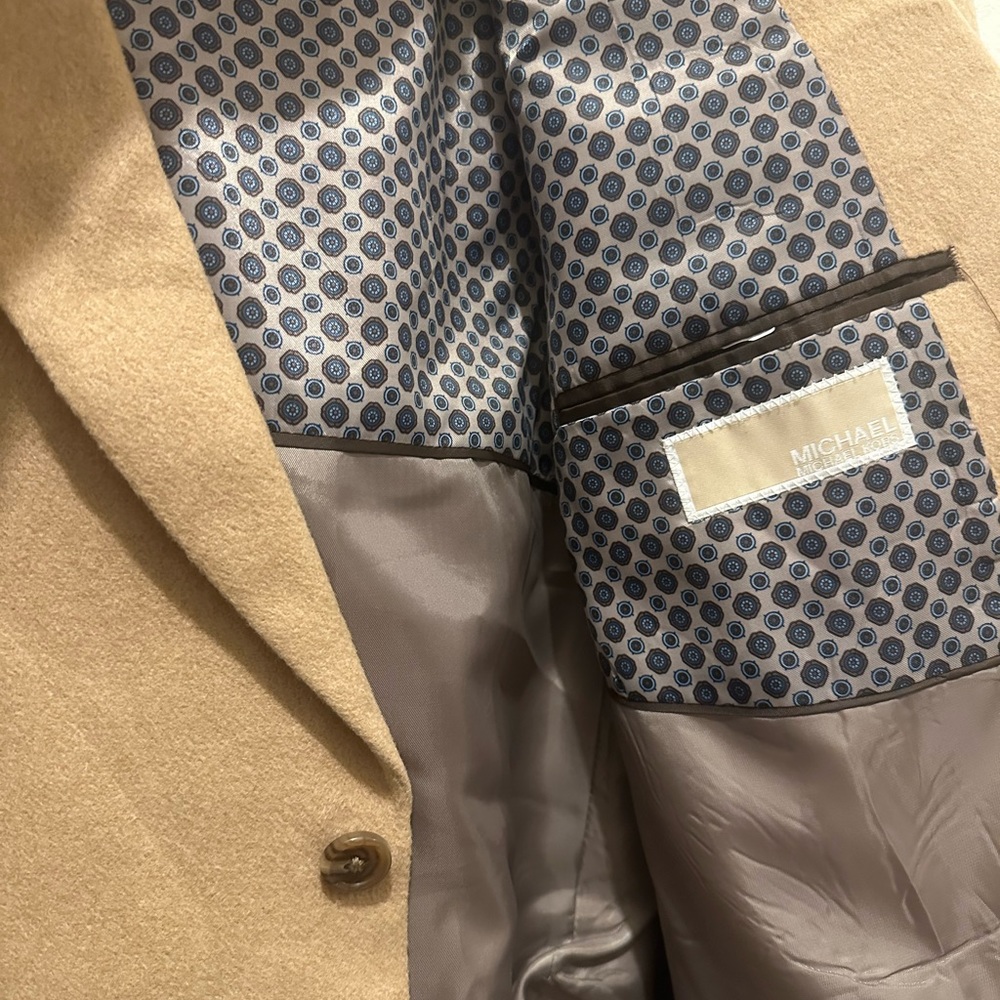 Michael Kors tan suite jacket 40R